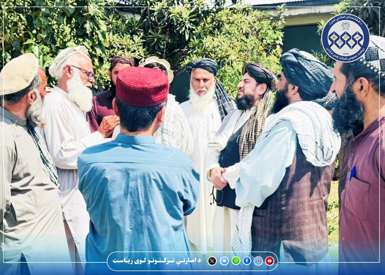 د ښاري اوبو رسولو او فاضلابو امارتي شرکت اجرائیوي رئیس لغمان ولایت ته سفر وکړر