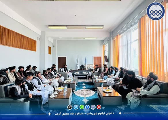 د مزارشریف د سرې او برېښنا له امارتي شرکت څخه د امارتي شرکتونو د لوی رئیس لیدنه