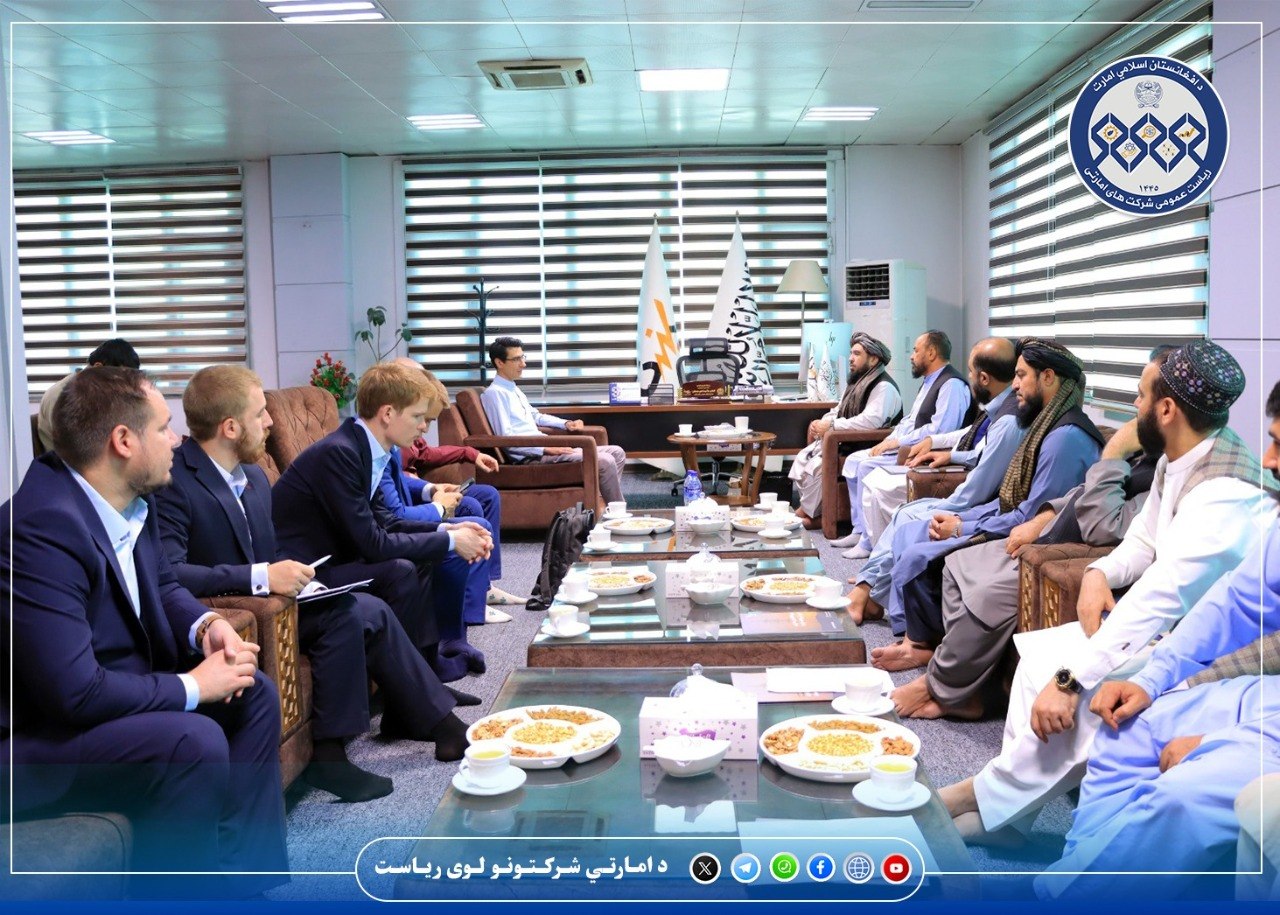 رئیس اجرائیوی د افغانستان برشنا شرکت با هیئت تخنیکی شرکت روسی «پاور مشینز» دیدار کرد
