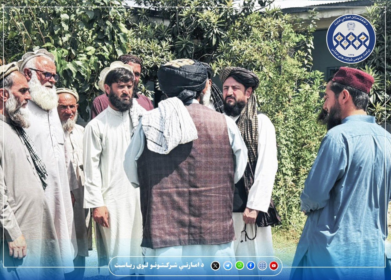 رئیس اجرائیوی شرکت امارتی آبرسانی و فاضلاب شهری به ولایت لغمان سفر نمود